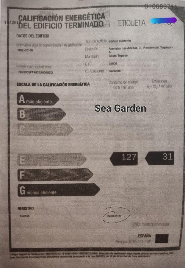 Vivienda Vacacional Sea Garden Costa Teguise Eksteriør bilde